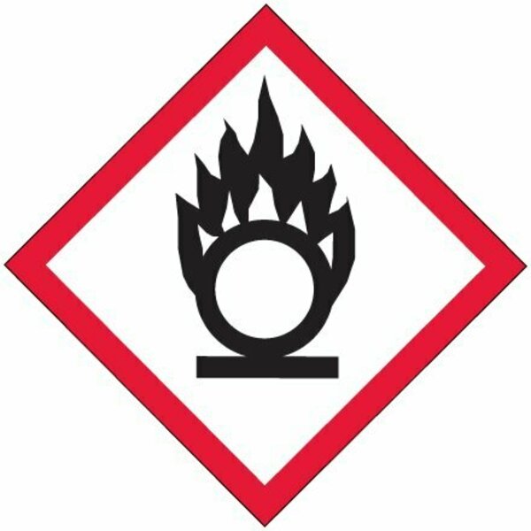 Bsc Preferred 1 x 1'' Pictogram - Flame Over Circle Labels DL4146